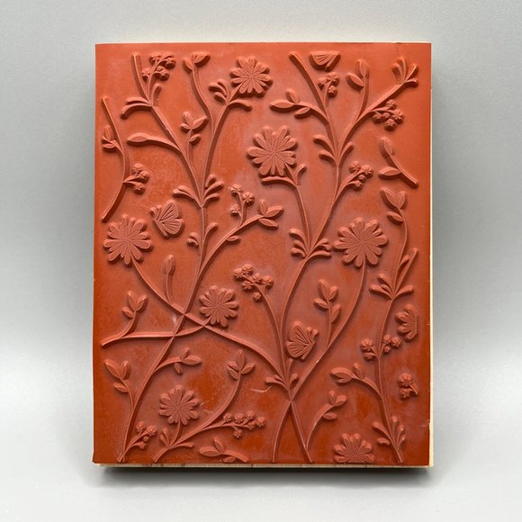 Stampin Up "Pretty Petals" Large Stamp – Floral Butterfly Background - Picture 2 of 4